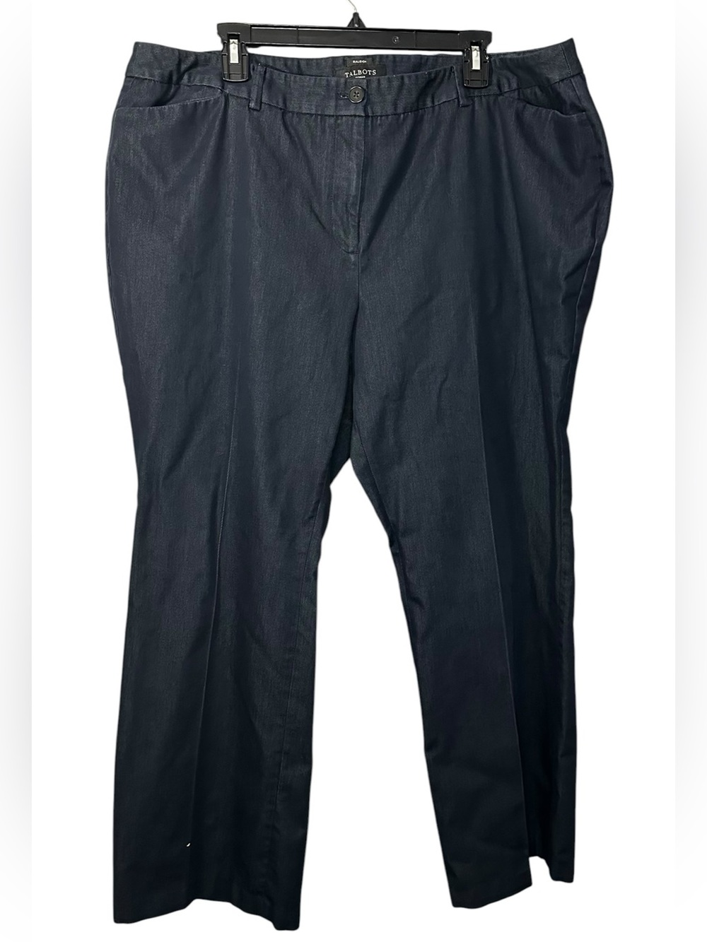 Talbots Raleigh 18W Navy Straight Leg Stretch Pants